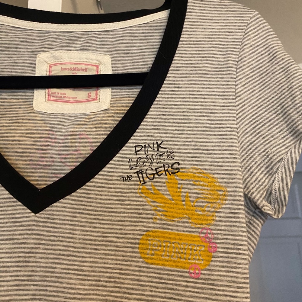 Striped Kids T-Shirt - Black, White, Yellow